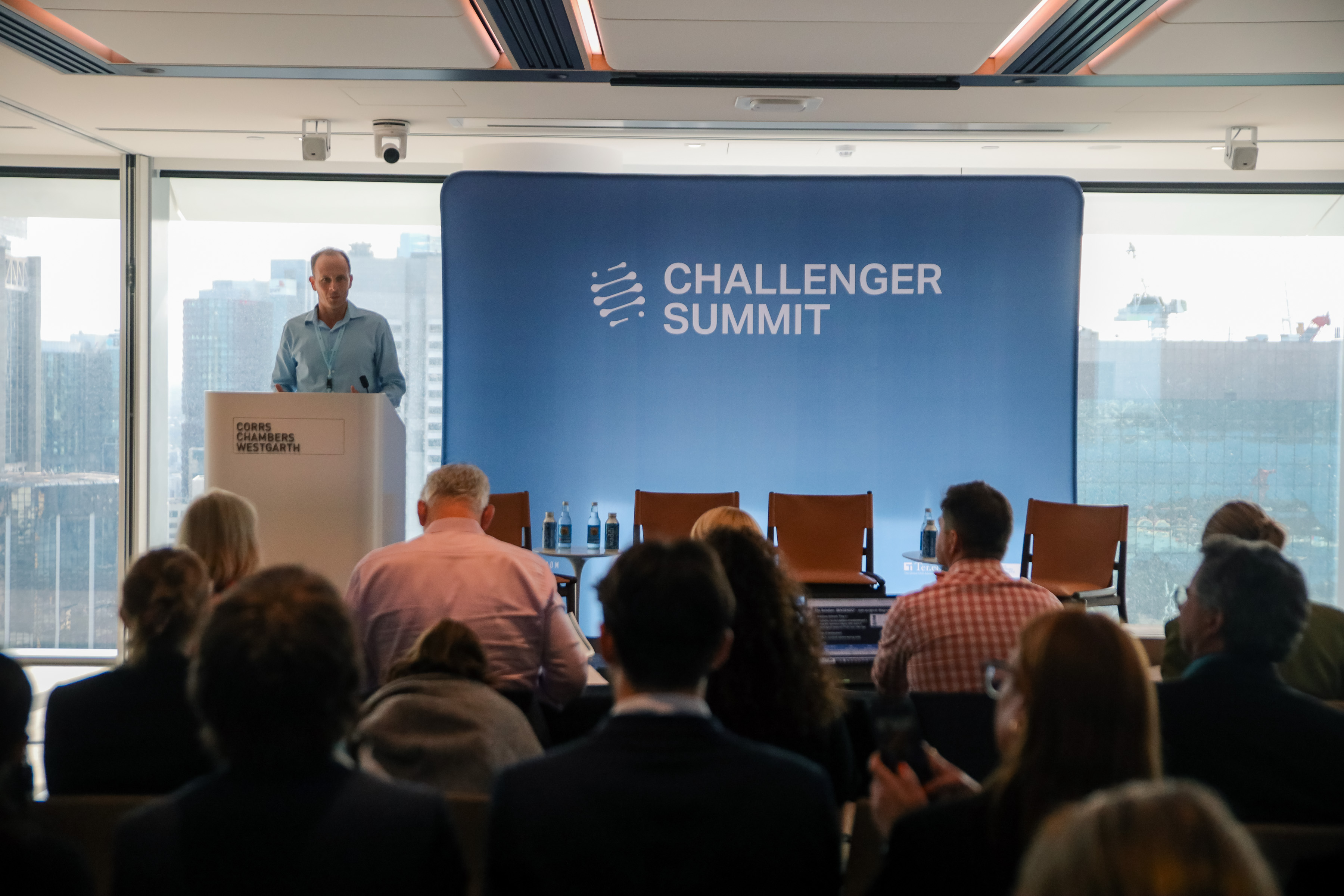 Challenger Summit on stage
